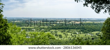 Panoramic view of Halton Region from Mount Nemo Conservation Area.