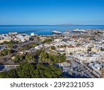 Panoramic view of Heraklion, Crete Greece