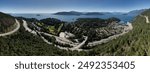 Panoramic View of Horseshoe Bay in West Vancouver, BC,  Canada. Sunny Summer Day.