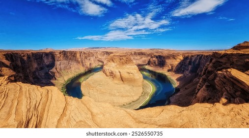 Panoramic view of Horseshoe Bend at Utah, USA - Powered by Shutterstock