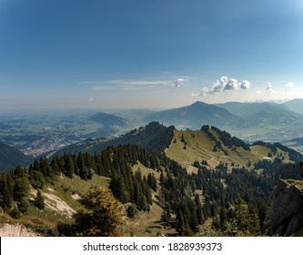 Panoramic View Of Immenstadt On The Nagelfluhkette In The Allgäu Alps