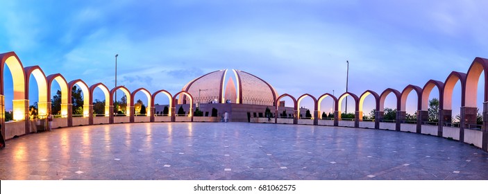 Panoramic View Of Islamabad Monument From Its Back Side