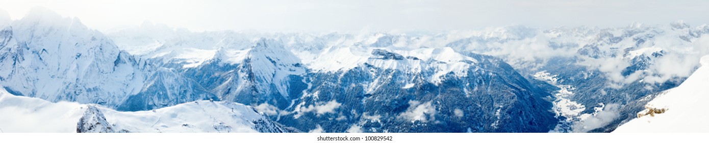 Panoramic View Of Italian Alps