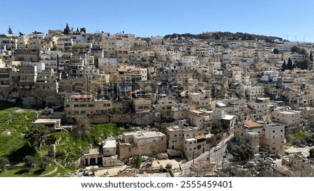 The panoramic view of Jerusalem from the City of David.