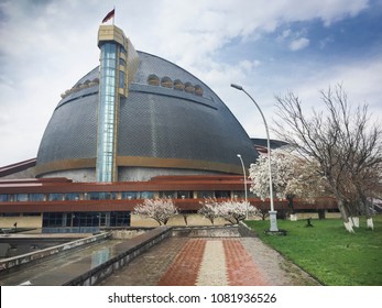 Panoramic View Of Karen Demirchyan Sports And Concerts Complex Or ´Hamalir, March 2018, Yerevan, Armenia