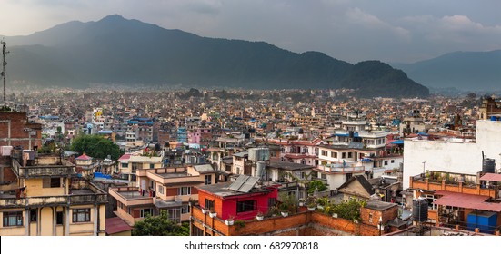 Panoramic View To Kathmandu City, Nepal