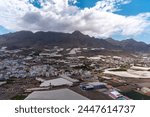 Panoramic view of La Aldea de San Nicolas de Tolentino in the west of Gran Canaria island. Spain