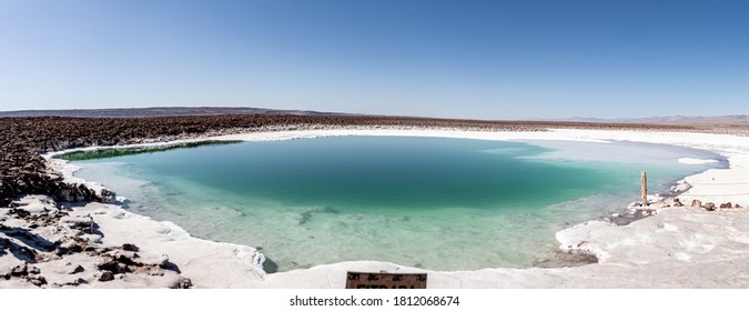 Panoramic view of Lagunas Escondidas - Atacama Desert
