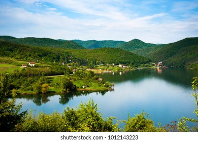Panoramic view of a lake