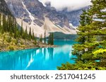 Panoramic view of Lake Moraine, Banff National Park Of Canada