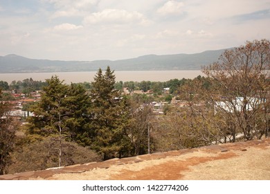 Panoramic View Of The Pátzcuaro Lake Observed From The Place Of Hummingbirds In Tzintzuntzan Mexico