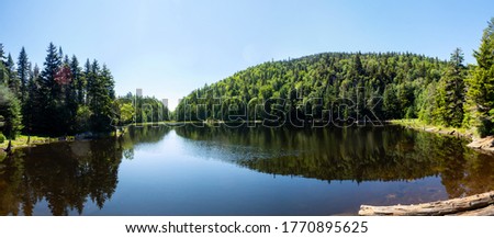 Panoramic view of the lake 