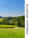panoramic view of a landscape in the upper austrian region innviertel near schärding