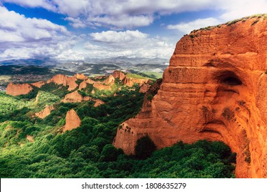 Panoramic View Of Las Medulas, Castille And Leon / Spain