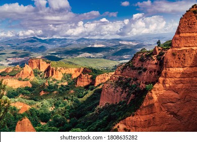 Panoramic View Of Las Medulas, Castille And Leon / Spain