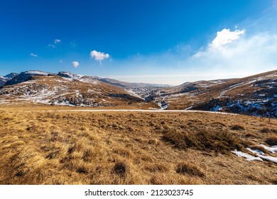 Panoramic view of Lessinia Plateau Regional Natural Park in winter, and mountain range of Monte Carega. Malga San Giorgio Ski Resort, Bosco Chiesanuova, Verona province, Veneto, Italy, Europe. - Powered by Shutterstock