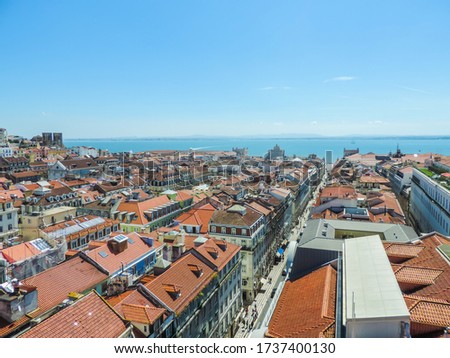 Similar – Image, Stock Photo Panorama of Lisbon, Portugal, after sunset