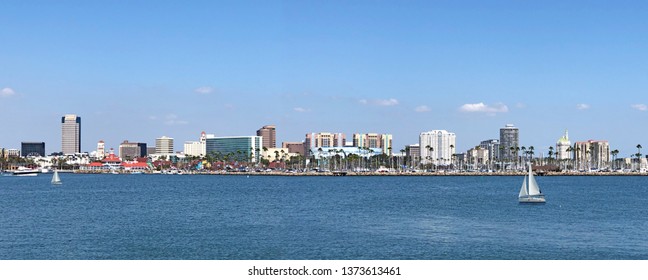 Panoramic view of Long Beach Coastline