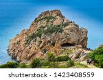 Panoramic View of  Mediterranean and Altantic Sea, Tangier City, Morocc