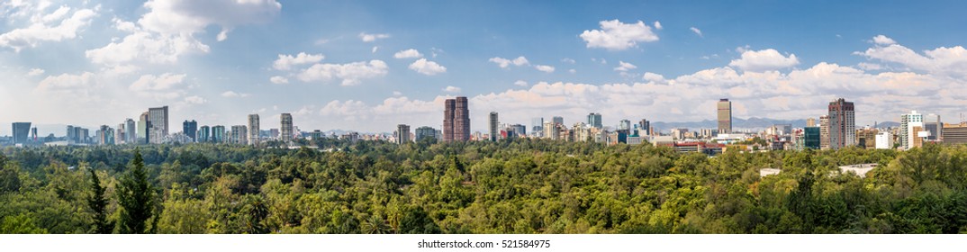 Panoramic View Of Mexico City