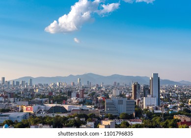 Panoramic View Of Mexico City Buildings