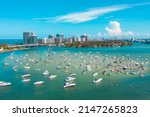 Panoramic view of Miami Sandbar in Florida