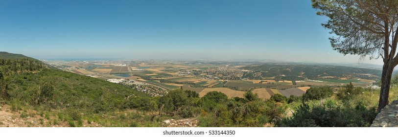 Panoramic View From Mount Carmel, Israel