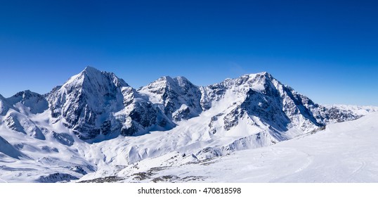 Panoramic view of the mountain peak, Italy