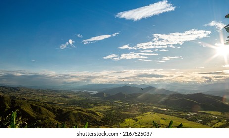 panoramic view from the mountains