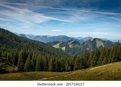 Panoramic View Of The Mountains In The Allgäu Alps