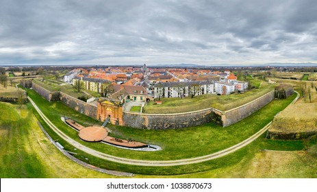 A panoramic view of Neuf Brisach Alsace France