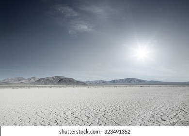 panoramic view of nice hot Nevada  desert daytime