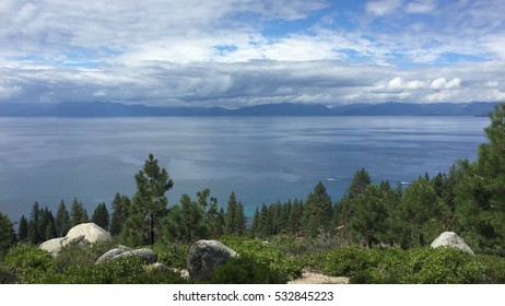 Panoramic View Of North Lake Tahoe