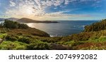 Panoramic view of Northern Atlantic coast in Cedeira, Galicia, Spain