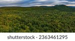 A panoramic view of Oberg Mountain is shown in early autumn, Oberg Mountain, Superior National Forest, Cook County, Minnesota