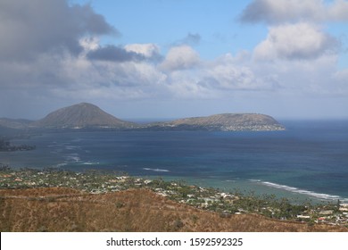 panoramic view of ocean and mountain