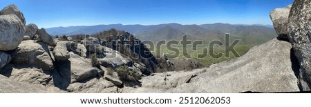 
A panoramic view from Old Rag Mountain in Shenandoah National Park—sweeping across endless forests, rolling hills, and distant peaks, the vista captures the vast beauty of Virginia's natural landscap
