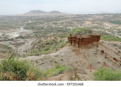 Panoramic view Olduvai Gorge, the Cradle of Mankind, Great Rift Valley, Tanzania, Eastern Africa - Shutterstock ID 597101468