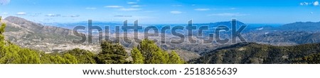 Similar – Image, Stock Photo Malaga, Spain. Elevated View, Cityscape View Of Malaga, Spain. Old Fort Walls And Residential Houses