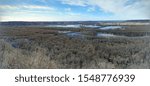 Panoramic view on the Mississippi River from Wyalusing State Park, Wisconsin