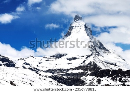 Similar – Matterhorn in clouds