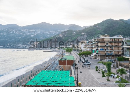 Similar – Image, Stock Photo Panoramic view over Amalfi