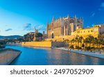 Panoramic view of Palma de Majorca, Mallorca, Balearic Islands, Spain