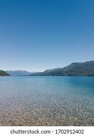 Panoramic View Of Patagonic Lake Lácar In Quila Quina 