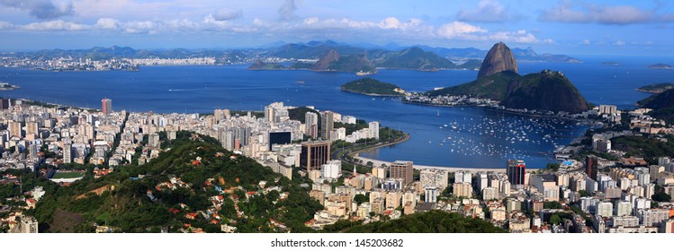 Panoramic View Of Rio De Janeiro, Brazil Landscape