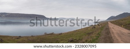 Image, Stock Photo Fjord in Northern Norway