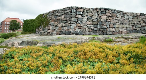 The Panoramic View Of The Roof Of Temppeliaukio Lutheran Church Carved Inside The Rock In 1969 (Helsinki, Finland).