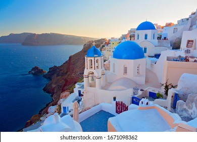 Panoramic view of  Santorini, Cyclades Island, Greece	 - Shutterstock ID 1671098362