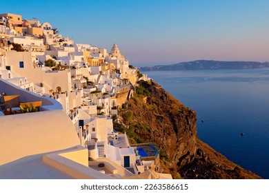 Panoramic view of  Santorini, Cyclades Island, Greece	 - Shutterstock ID 2263586615