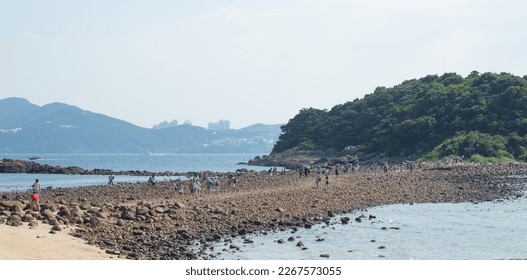 Panoramic view of Sharp Island or Kiu Tau, Sai Kung, Hong Kong